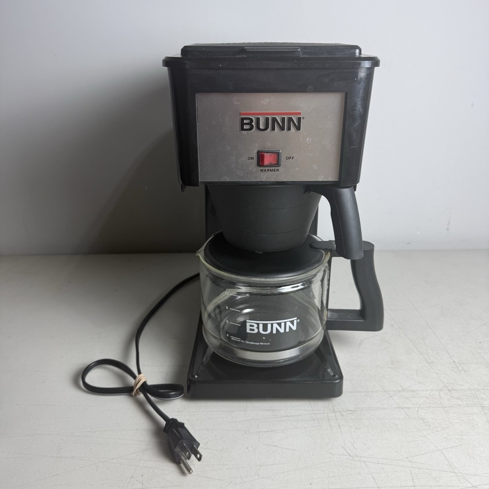 BUNN GRX-B 10 Cup Coffee Maker Black and Stainless Coffee Machine TESTED